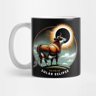 Sunlit Cow Eclipse: Fashionable Tee for Cow Lovers and Eclipses Mug